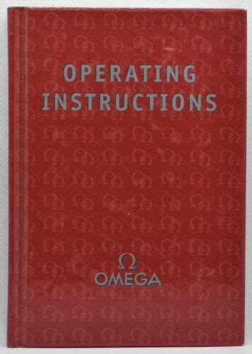 omega seamaster manual ebay|Omega Seamaster operating instructions.